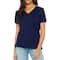 Galaxy by Harvic Women's Loose Fitting Short Sleeve V-Neck T-Shirt